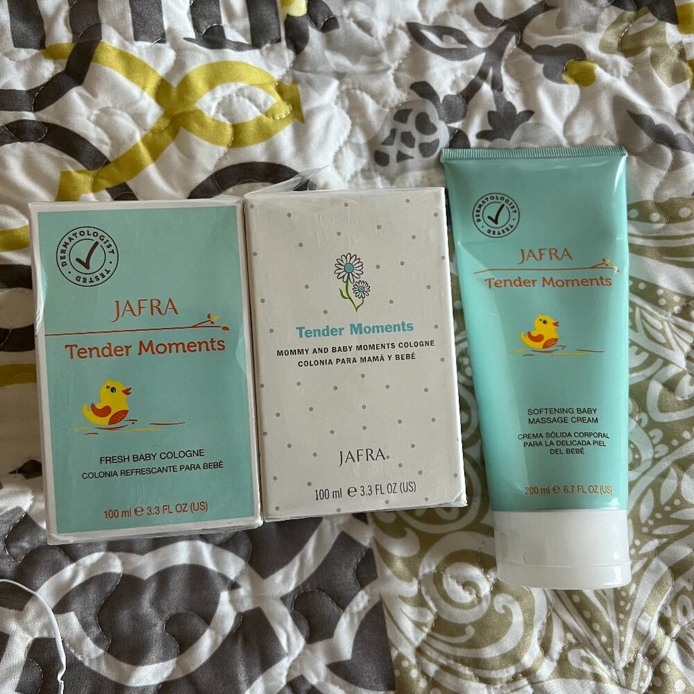 Jafra Tender Moments Fresh Baby Cologne & Cream 3-SET